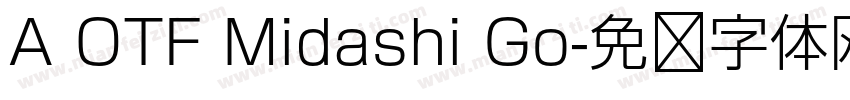 A OTF Midashi Go字体转换